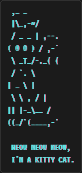 ASCII cat